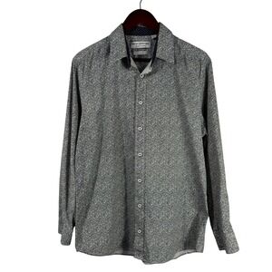 Nick‎ Graham Everywhere Stretch Modern Fit Paisley Button-Down Shirt – Men's L